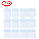 12Pcs Rubber Furniture Foot Table Chair Leg End Caps Covers Tips Floor Protectors for Indoor Home Outdoor Patio Garden Office