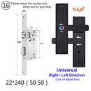 RAYKUBE Wifi Electronic Door Lock With Tuya APP Remotely / Biometric Fingerprint / Smart Card / Password / Key Unlock FG5 Plus
