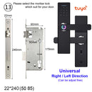 RAYKUBE Wifi Electronic Door Lock With Tuya APP Remotely / Biometric Fingerprint / Smart Card / Password / Key Unlock FG5 Plus
