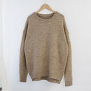 Aachoae O Neck Cashmere Pullover Sweater Women Batwing Long Sleeve Loose Soft Wool Sweaters Knitted Jumpers Casual Tops Pullover