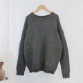 Aachoae O Neck Cashmere Pullover Sweater Women Batwing Long Sleeve Loose Soft Wool Sweaters Knitted Jumpers Casual Tops Pullover