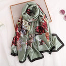 Brand Designer Silk Scarf High Quality Foulard Bandana Long Lrage Shawls Wrpas Winter Neck Scarves Pashmina Lady Hijab 2020 New