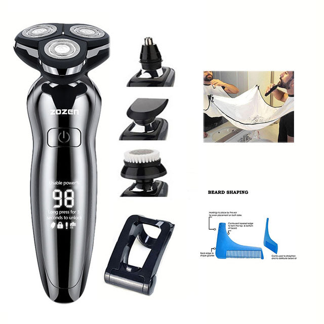 Electric Shaver 4D Men\'s Electric Hair Clipper USB Rechargeable Professional Hair Trimmer Hair Cutter for Men Adult Razor