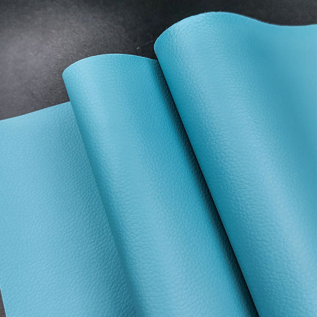 A4 Litchi PU Leatherette Faux Leather Fabric Synthetic For Sewing Bow Bag Brooches Sofa Car DIY Hademade Material 20X30CM Sheets