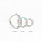 6mm/8mm 925 Sterling Silver Circle Zircon CZ Hoop Earrings for Women Gold/Rose gold/Silver Small Round Earrings Fashion Jewelry