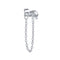 1pcs Gold Silver Color Lightning/Snake Chain Stud Earrings for Women 925 Sterling Silver Tassel Earrings Fashion Jewelry