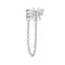 1pcs Gold Silver Color Lightning/Snake Chain Stud Earrings for Women 925 Sterling Silver Tassel Earrings Fashion Jewelry