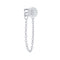 1pcs Gold Silver Color Lightning/Snake Chain Stud Earrings for Women 925 Sterling Silver Tassel Earrings Fashion Jewelry