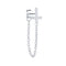 1pcs Gold Silver Color Lightning/Snake Chain Stud Earrings for Women 925 Sterling Silver Tassel Earrings Fashion Jewelry