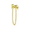 1pcs Gold Silver Color Lightning/Snake Chain Stud Earrings for Women 925 Sterling Silver Tassel Earrings Fashion Jewelry