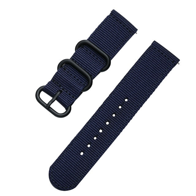 20mm 22mm watch strap For Samsung Galaxy watch 46mm 42mm Active2 Active1 Gear S3 frontier Sports nylon nato strap