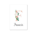 Custom Personalized Name Poster Floral Letter Art Canvas Print Baby Nursery Wall Picture Painting Kids Girl Bedroom Decoration