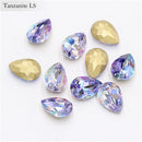 50Pcs/Lot 3D Nail Art Rhinestones Shining Color Nail Rhinestone Gem 3D Crystal For Nail Art Stone Gold Diamond Glass Manicure De