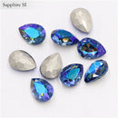 50Pcs/Lot 3D Nail Art Rhinestones Shining Color Nail Rhinestone Gem 3D Crystal For Nail Art Stone Gold Diamond Glass Manicure De