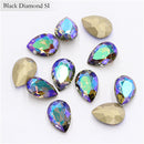 50Pcs/Lot 3D Nail Art Rhinestones Shining Color Nail Rhinestone Gem 3D Crystal For Nail Art Stone Gold Diamond Glass Manicure De