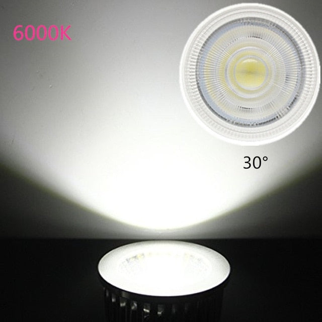 GU10 MR16 Led Bulb Spotlight 12V 110V 220V Natural Light Nature White 4000k Cool White 6500k Warm White 3000k Dimmable Cob Lamp