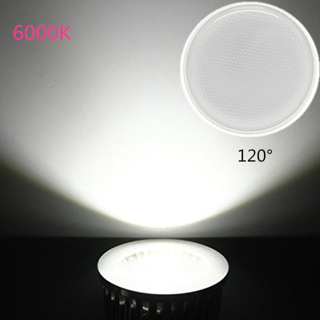 GU10 MR16 Led Bulb Spotlight 12V 110V 220V Natural Light Nature White 4000k Cool White 6500k Warm White 3000k Dimmable Cob Lamp