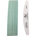 10 Pcs Professional Nail File 100 150 180 240 Grit Unhas De Gel Nail Files Sandpaper Moon Style Acrylic Nail File Art Tools