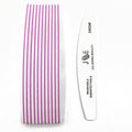 10 Pcs Professional Nail File 100 150 180 240 Grit Unhas De Gel Nail Files Sandpaper Moon Style Acrylic Nail File Art Tools
