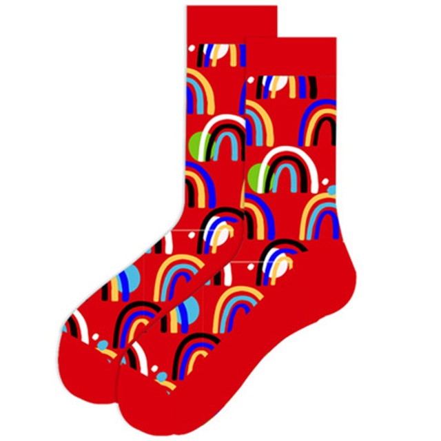 Pills, chess, biohazard, red wine, pocket watch, beer, stamps, drinks, anchor socks for men and women ZQ-065