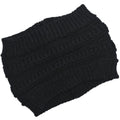autumn winter Ponytail Beanie hat Women Stretch Knitted Crochet Beanies cap Winter Hats Cap  For Women Warm Lady