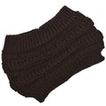 autumn winter Ponytail Beanie hat Women Stretch Knitted Crochet Beanies cap Winter Hats Cap  For Women Warm Lady