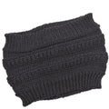 autumn winter Ponytail Beanie hat Women Stretch Knitted Crochet Beanies cap Winter Hats Cap  For Women Warm Lady