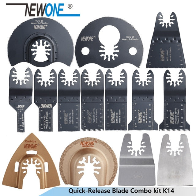 NEWONE K66/K100 Quick-release HCS/Japan-tooth/Bi-metal Oscillating Tool Multi-function tool saw blades Renovator Trimmer blades