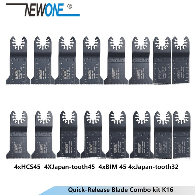 NEWONE K66/K100 Quick-release HCS/Japan-tooth/Bi-metal Oscillating Tool Multi-function tool saw blades Renovator Trimmer blades