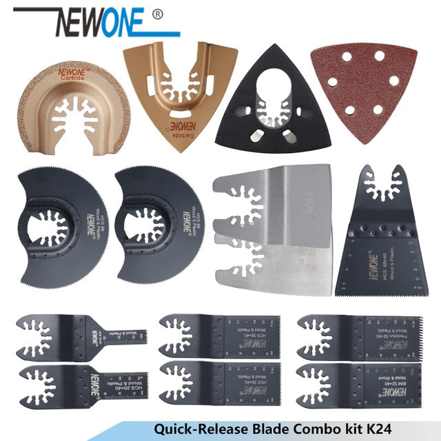 NEWONE K66/K100 Quick-release HCS/Japan-tooth/Bi-metal Oscillating Tool Multi-function tool saw blades Renovator Trimmer blades