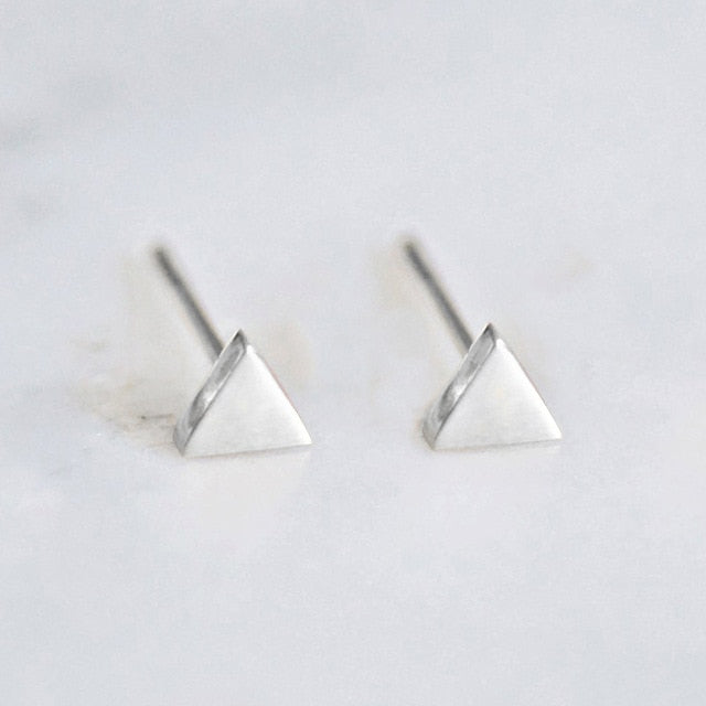 Laramoi Simple Stud Earrings Women Korean Geometric Stainless Steel Earings Fashion Jewelry Wholesale/Dropshipping