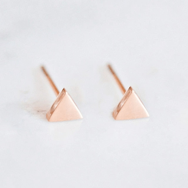 Laramoi Simple Stud Earrings Women Korean Geometric Stainless Steel Earings Fashion Jewelry Wholesale/Dropshipping