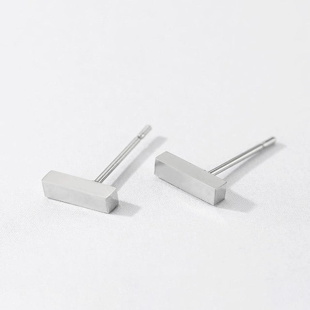 Laramoi Simple Stud Earrings Women Korean Geometric Stainless Steel Earings Fashion Jewelry Wholesale/Dropshipping