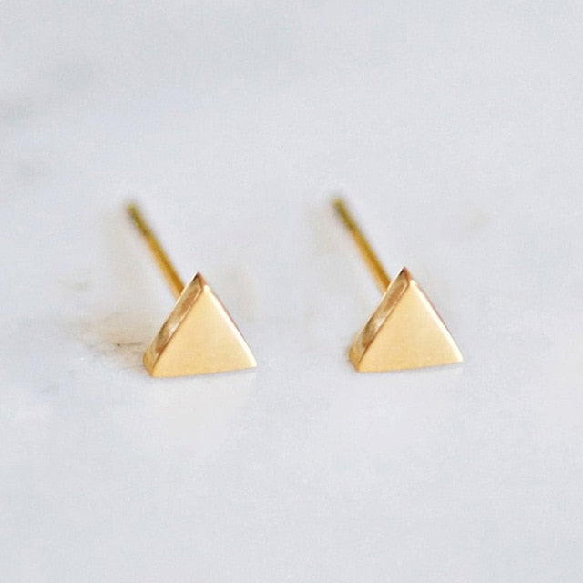 Laramoi Simple Stud Earrings Women Korean Geometric Stainless Steel Earings Fashion Jewelry Wholesale/Dropshipping