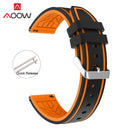 Soft Silicone Sport Watchband 20mm 22mm 24mm 26mm Rubber Diving Waterproof Men Replacement Bracelet Band Strap Watch Accessories