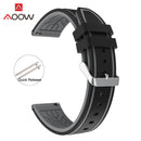 Soft Silicone Sport Watchband 20mm 22mm 24mm 26mm Rubber Diving Waterproof Men Replacement Bracelet Band Strap Watch Accessories