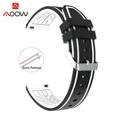 Soft Silicone Sport Watchband 20mm 22mm 24mm 26mm Rubber Diving Waterproof Men Replacement Bracelet Band Strap Watch Accessories