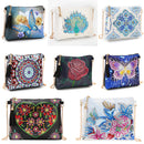 5D DIY Diamond Painting Peafowl Butterfly Flower Leather Crossbody Chain Bags DIY Diamond Embroidery Bag Wallet Pouch