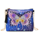 5D DIY Diamond Painting Peafowl Butterfly Flower Leather Crossbody Chain Bags DIY Diamond Embroidery Bag Wallet Pouch