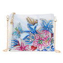 5D DIY Diamond Painting Peafowl Butterfly Flower Leather Crossbody Chain Bags DIY Diamond Embroidery Bag Wallet Pouch