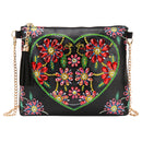 5D DIY Diamond Painting Peafowl Butterfly Flower Leather Crossbody Chain Bags DIY Diamond Embroidery Bag Wallet Pouch