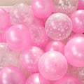 10Pcs/lot 12inch Transparent Star Pink Balloons Latex Balloons Set Wedding Decorations Baby Shower Birthday Party Helium Balloon