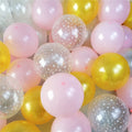 10Pcs/lot 12inch Transparent Star Pink Balloons Latex Balloons Set Wedding Decorations Baby Shower Birthday Party Helium Balloon