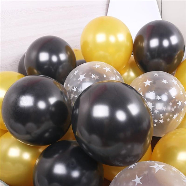 10Pcs/lot 12inch Transparent Star Pink Balloons Latex Balloons Set Wedding Decorations Baby Shower Birthday Party Helium Balloon