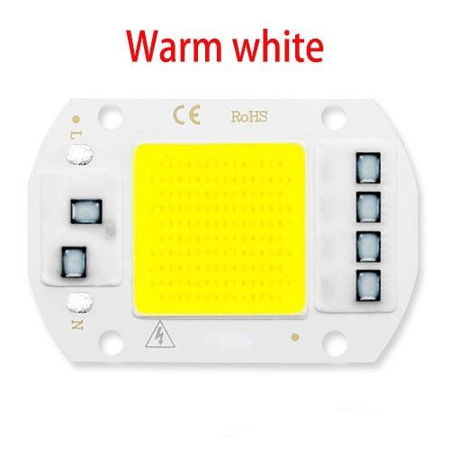 6PCS/lot COB LED Lamp Chip Diode Grow Plant Light AC 110V 220V 10W 20W 30W 50W LED Beads Lamp Box Full Spectrum No Need Driver