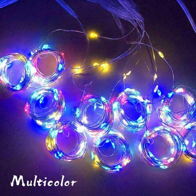 USB LED Curtain Light Fairy String Lights 8Mode 3X3M 3X1M 3X2M Fairy Garland For New Year Christmas Outdoor Wedding Home Decor