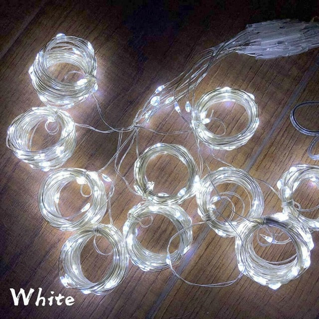 USB LED Curtain Light Fairy String Lights 8Mode 3X3M 3X1M 3X2M Fairy Garland For New Year Christmas Outdoor Wedding Home Decor