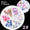 30 PCS/Wheel 3D Colorful Butterfly Charm Nail Art Rhinestones Decoration Pixie Ornaments DIY Manicure AB