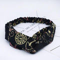 Ins Fashion Women Retro Style Hairband floral Print Headband Cross Knot headband Bandage Summer Head Bandanas n Sweet Hair Bands