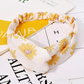 Ins Fashion Women Retro Style Hairband floral Print Headband Cross Knot headband Bandage Summer Head Bandanas n Sweet Hair Bands